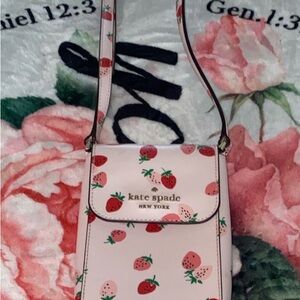 Kate Spade Pink Strawberry Crossbody Bag